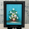 Vintage Original Painting of Floral Bouquet in Vase at Golden Rule Gallery in MPLS