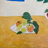 Close up of a Rare Vintage Matisse Art Print Colorplate called "Flowering Ivy" at Golden Rule Gallery in Excelsior, MN