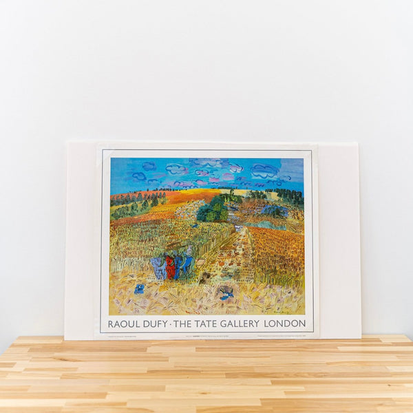 Vintage 80s Dufy La Moisson Landscape Tate Gallery Exhibition Poster