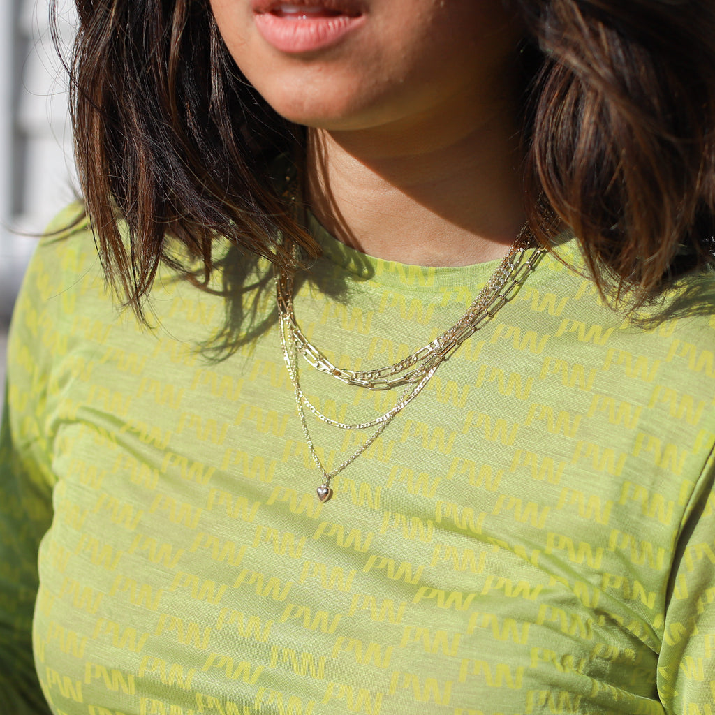 Gold Protextor Parrish Paper Clip Chain Necklace