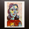 Vintage 60s Picasso Feminine Portrait Art Print at Golden Rule Gallery in Excelsior, MN