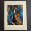Modigliani | Cellist | Impressionist Portrait | Golden Rule Gallery