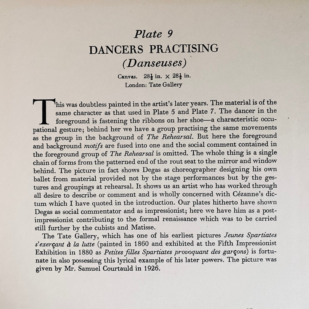 Rare Vintage 1948 Degas “Danseuses" Art Print | Vintage Degas Art Print | Dancers Degas Art Print | Ballet Dancers Art Print | 1940s Degas Print | Golden Rule Gallery | Excelsior, MN
