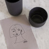 Latte Cup in Dark Grey | Archive Studio | Aesthetic Home Pieces | Netherlands Creator | Golden Rule Gallery | Excelsior, MN