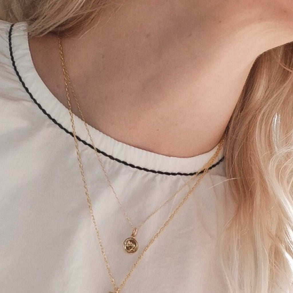 Gifts for the Astrology Lover | Astrological Gold Necklace | Zodiac Sign Jewelry | Dainty Zodiac Sign Necklace | Protextor Parrish Jewelry | Golden Rule Gallery | Minnesota Artists | Golden Rule Gallery | Excelsior, MN