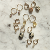 Spotted Jasper Hoop Earrings in Gold by Protextor Parrish 