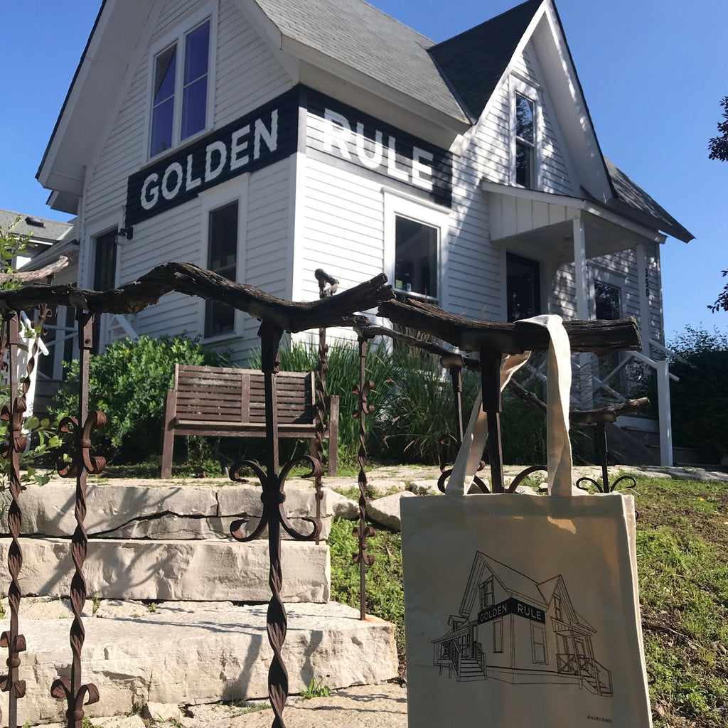 Golden Rule Gallery Architecture Tote Bag | Rachel Bartz Design Tote | Golden Rule Gallery | Excelsior, MN