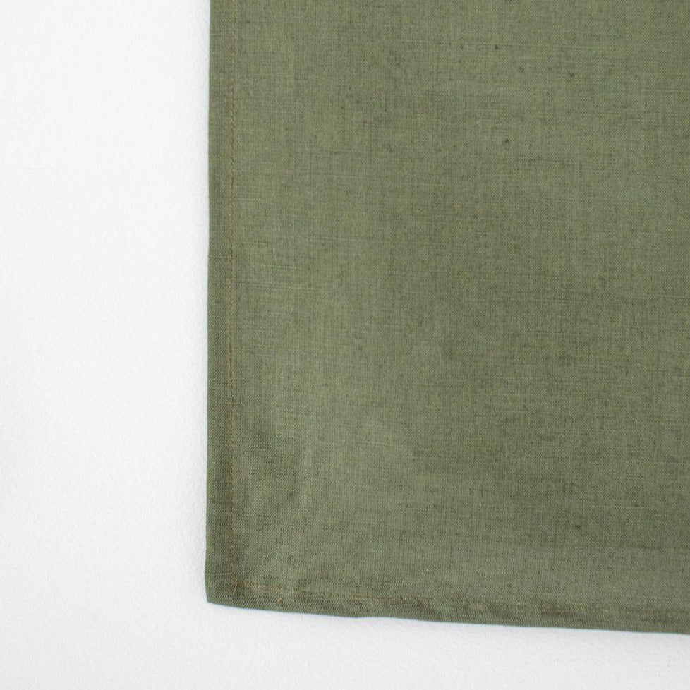 Olive Linen Tea Towel