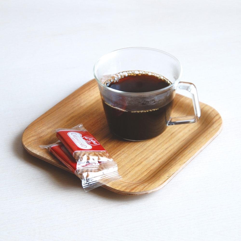 Nonslip Wooden Square Tray | Nonslip Serving Tray | Coffee Tray | Hosting Tray | Kitchen | Golden Rule Gallery | Kinto | Excelsior, mN