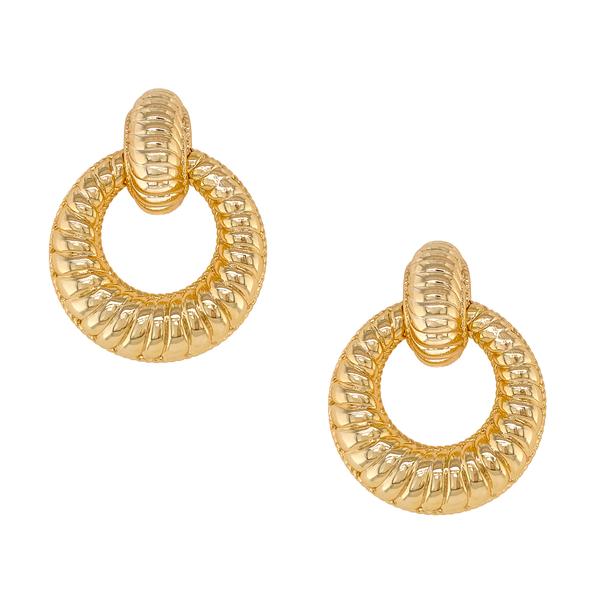 Lonny Croissant Earrings | French Earrings | Mod + Jo Earrings | Gold Plated Earrings | Golden Rule Gallery | Excelsior, MN