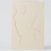 Nude from Behind Letterpress Art card by Wrap at Golden Rule Gallery in Excelsior, MN