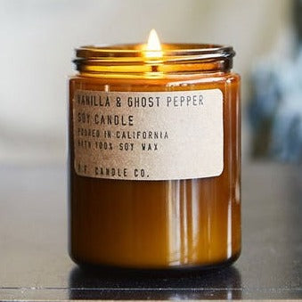 Vanilla and Ghost Pepper Soy Candle by P.F. Candle at Golden Rule Gallery in Excelsior, MN