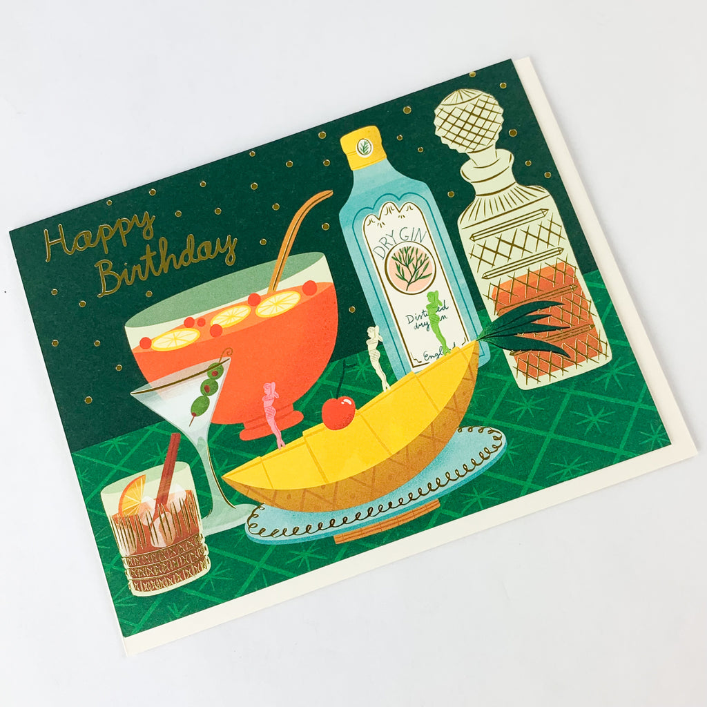 Boozy Birthday Card by Red Cap Cards at Golden Rule Gallery in Excelsior, MN
