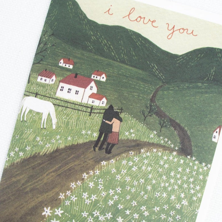 Along The Road I Love You Romantic Card at Golden Rule Gallery 