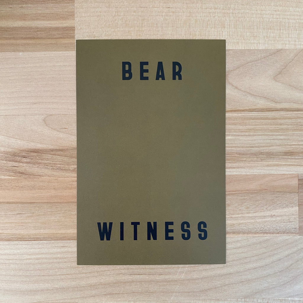Green Bear Witness Mini Art Print at Golden Rule Gallery