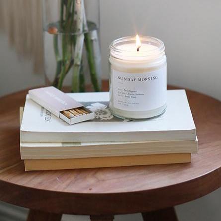 Pear and Jasmine Scented Soy Candle