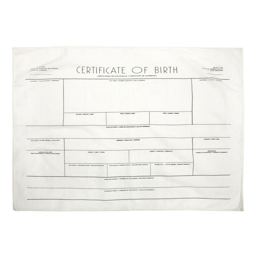 Certificate of Birth Baby Swaddler