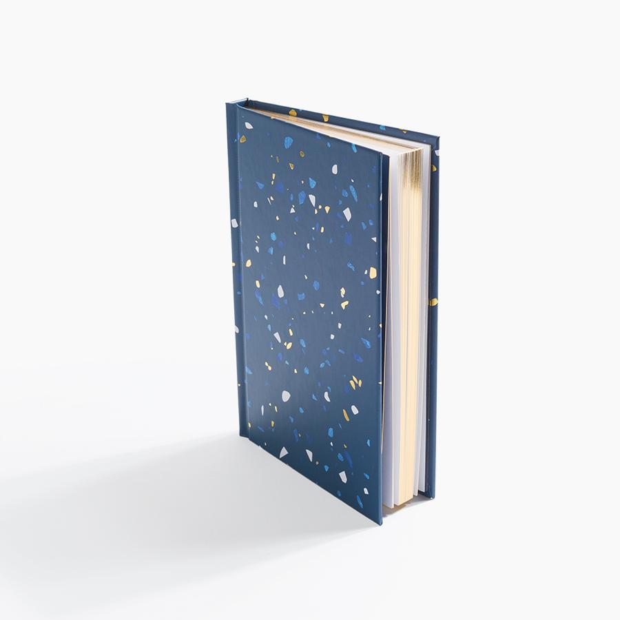 Navy Terrazzo Notebook | Poketo | Abstract Terrazzo Journal | Office Supplies | Golden Rule Gallery | Excelsior, MN